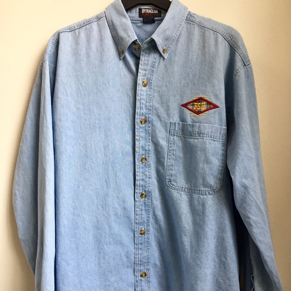 Vintage Florida State University Denim Shirt